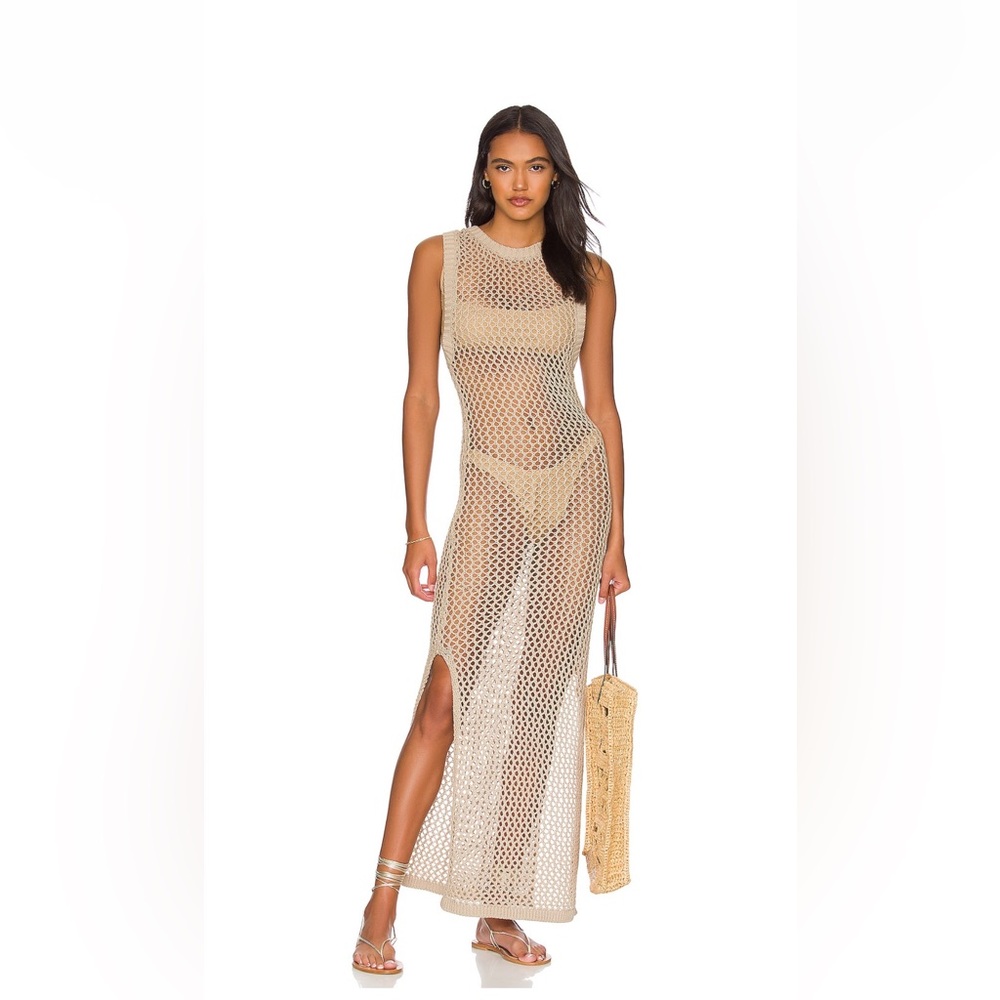 Beach Riot Holly Dress in Tan.